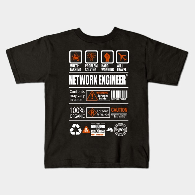 NETWORK ENGINEER Kids T-Shirt by Dibujartpe